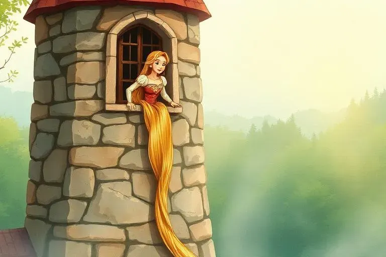 Aranyhaj (Rapunzel) - illusztráció 1