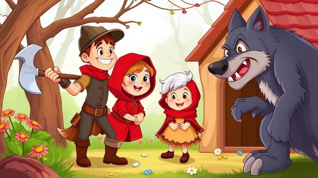 Piroska és a farkas - illusztráció 3